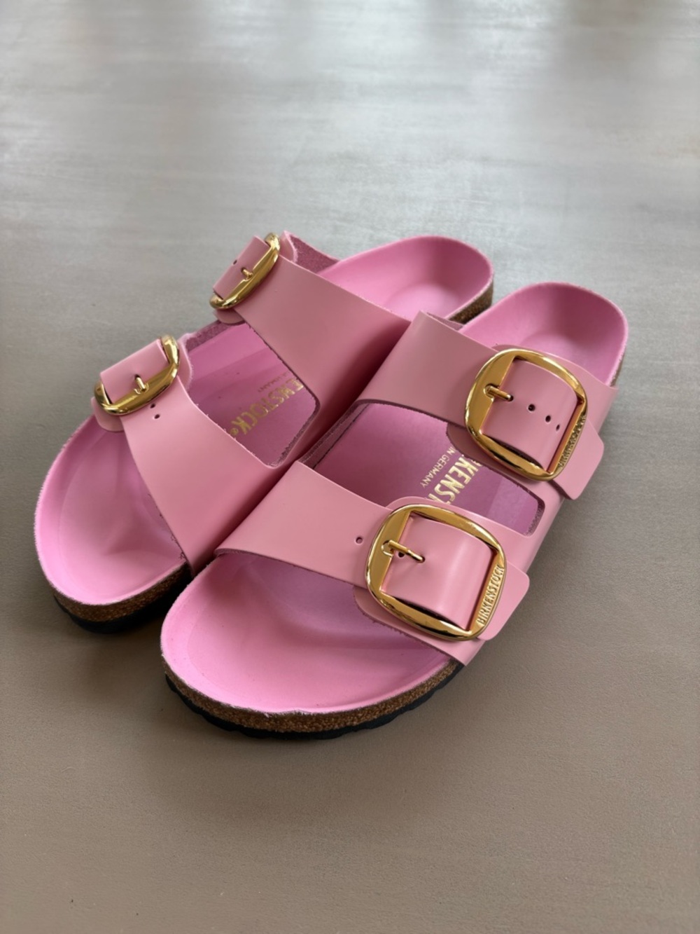 Birkenstock Arizona Big Buckle High Shine Sandals - Pink - Picture 2 of 7